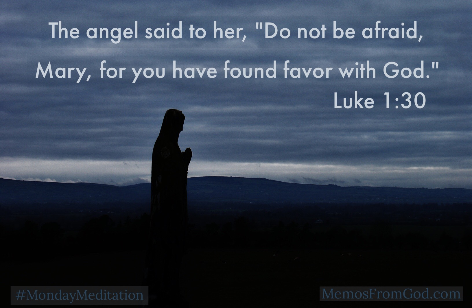 The angel said to her, "Do not be afraid, Mary; for you have found favor with God. Luke 1:30