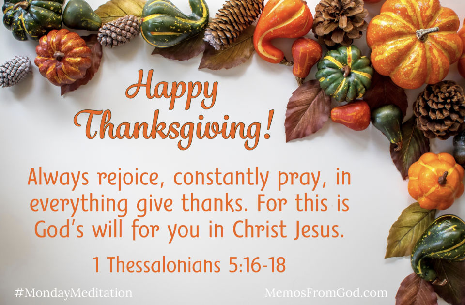 thanksgiving – Memos from God